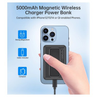 Choetech B662 wireless MagSafe 5000mAh powerbank - black