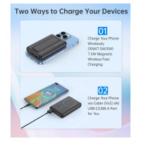 Choetech B662 wireless MagSafe 5000mAh powerbank - black