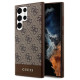 Guess 4G Stripe Collection case for Samsung Galaxy S24 Ultra - brown