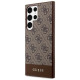 Guess 4G Stripe Collection case for Samsung Galaxy S24 Ultra - brown