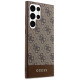 Guess 4G Stripe Collection case for Samsung Galaxy S24 Ultra - brown