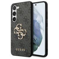 Guess 4G Big Metal Logo Case for Samsung Galaxy S24+ - Black