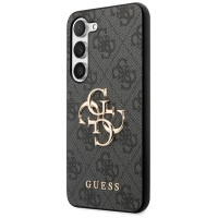 Guess 4G Big Metal Logo Case for Samsung Galaxy S24+ - Black