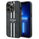 Guess 4G Printed Stripes MagSafe case for iPhone 15 Pro Max - black