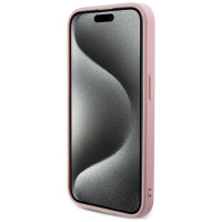 Guess GUHCP15XPSAIRSP iPhone 15 Pro Max 6.7" pink/pink hardcase Saffiano Iridescent Script