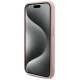 Guess GUHCP15XPSAIRSP iPhone 15 Pro Max 6.7" pink/pink hardcase Saffiano Iridescent Script