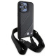 BMW M Edition Carbon Stripe & Strap case for iPhone 15 Pro - black