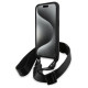 BMW M Edition Carbon Tricolor Lines & Strap case for iPhone 15 Pro Max - black