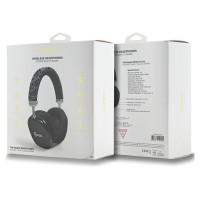 Guess GCube Metallic Script Logo Headphones - Black
