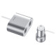 Baseus CRDYQ-0S splitter 2x cigarette lighter socket 80W 2x USB-A 3.1A - silver
