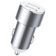 Baseus CRDYQ-0S splitter 2x cigarette lighter socket 80W 2x USB-A 3.1A - silver