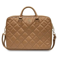 Guess Quilted 4G bag for a 16" laptop - brown