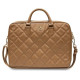 Guess Quilted 4G bag for a 16" laptop - brown