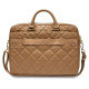 Guess Quilted 4G bag for a 16" laptop - brown