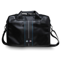 BMW Carbon & Blue Stripe bag for a 16" laptop - black
