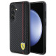 Ferrari Carbon Printed Line case for Samsung Galaxy S24+ - black