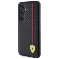 Ferrari Carbon Printed Line case for Samsung Galaxy S24+ - black