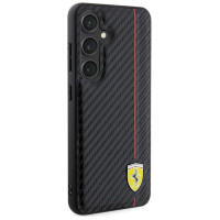 Ferrari Carbon Printed Line case for Samsung Galaxy S24+ - black