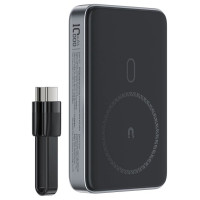 Acefast Powerbank Acefast M10 Magnetic 2x USB-C PD 30W with 15W Inductive Charging and USB-C Cable - Black