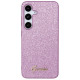 Guess Glitter Script case for Samsung Galaxy S24+ - purple