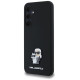 Karl Lagerfeld Silicone Karl&Choupette Metal Pin case for Samsung Galaxy A35 - black