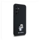Karl Lagerfeld Silicone Karl&Choupette Metal Pin case for Samsung Galaxy A35 - black