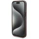 Guess 4G Metal Logo case set for iPhone 15 + 5000mAh MagSafe power bank - brown
