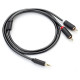 Ugreen AV102 10510 cable 3.5 mm mini jack (male) / 2RCA (male) 2m - gray
