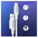 Ugreen US288 60409 USB-A / USB-C QC 3.0 3A 3m cable - white