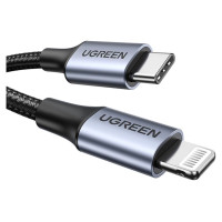 Ugreen US304 60759 Lightning - USB-C 2.0 MFi Cable 1m - Gray