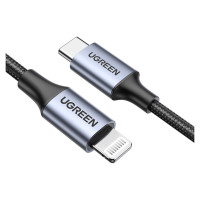 Ugreen US304 60759 Lightning - USB-C 2.0 MFi Cable 1m - Gray