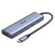 Ugreen HUB Ugreen CM511 20956A 6in1 USB-C - HDMI / 3x USB-A 3.0 / SD/TF card reader - gray