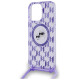Karl Lagerfeld IML Crossbody Monogram Karl & Choupette Head MagSafe case for iPhone 15 Pro - purple
