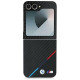 BMW Carbon Tricolor Case for Samsung Galaxy Z Flip 6 - Black