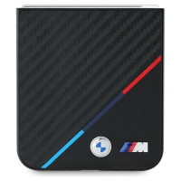 BMW Carbon Tricolor Case for Samsung Galaxy Z Flip 6 - Black