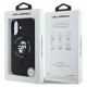 Karl Lagerfeld Silicone Karl&Choupette Heads Ring MagSafe iPhone 16 Case - Black