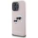 Karl Lagerfeld Silicone Case Heads Print MagSafe for iPhone 16 Pro Max - Pink
