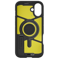 Spigen Tough Armor MagSafe case with stand for iPhone 16 - black
