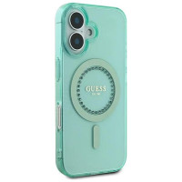 Guess IML Rhinestones MagSafe iPhone 16 Plus Case - Green