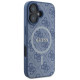 Guess 4G Ring Classic Logo MagSafe case for iPhone 16 - blue