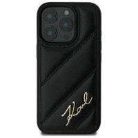 Karl Lagerfeld Quilted Signature iPhone 16 Pro Case - Black