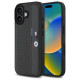 BMW M Perforated Tricolor Detail Line iPhone 16 Case - Dark Gray