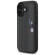 BMW M Perforated Tricolor Detail Line iPhone 16 Case - Dark Gray
