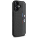 BMW M Perforated Tricolor Detail Line iPhone 16 Case - Dark Gray