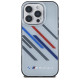 BMW Motosport IML Random Stripes iPhone 16 Pro Max Case - Gray