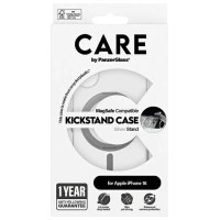Panzerglass CARE by PanzerGlass Feature Kickstand Case iPhone 16 6.1" silver/silver MagSafe 1325