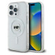 Karl Lagerfeld IML Metal Karl Head MagSafe Case for iPhone 16 Pro - White