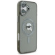 Karl Lagerfeld IML Metal Karl Head MagSafe iPhone 16 Case - Black