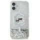 Karl Lagerfeld Liquid Glitter Karl&Choupette Head Magsafe iPhone 16 Case - Clear