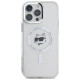 Karl Lagerfeld IML Metal Choupette Head MagSafe Case for iPhone 16 Pro Max - White